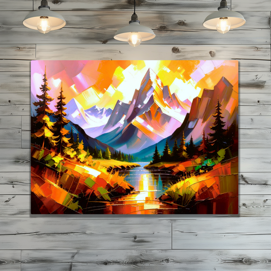 Mountain Print MP4, Printed on Gloss Aluminium To Enhance Colour And Details, Unique Print, An Enduring Gift...