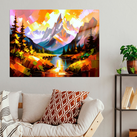 Mountain Print MP4, Printed on Gloss Aluminium To Enhance Colour And Details, Unique Print, An Enduring Gift...