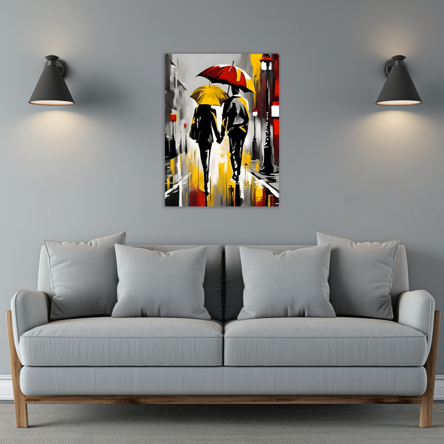 Rainy Night 3, Fusion-Art Print, Printed on Gloss Aluminium To Enhance Colour And Details, Great Gift Ideas, A Gift To Last A Lifetime...