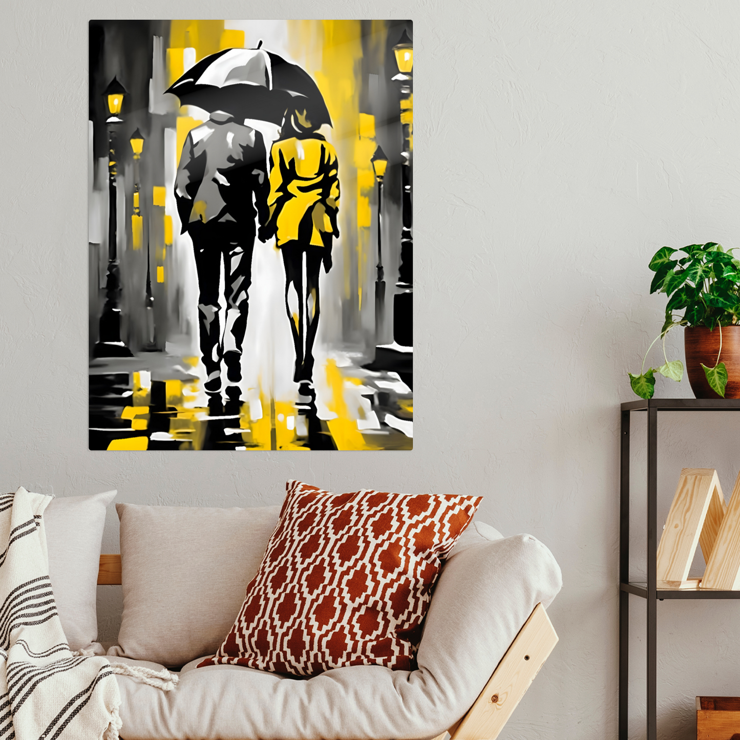 Rainy Night 4, Fusion-Art Print, Printed on Gloss Aluminium To Enhance Colour And Details, Great Gift Ideas, A Gift To Last A Lifetime..