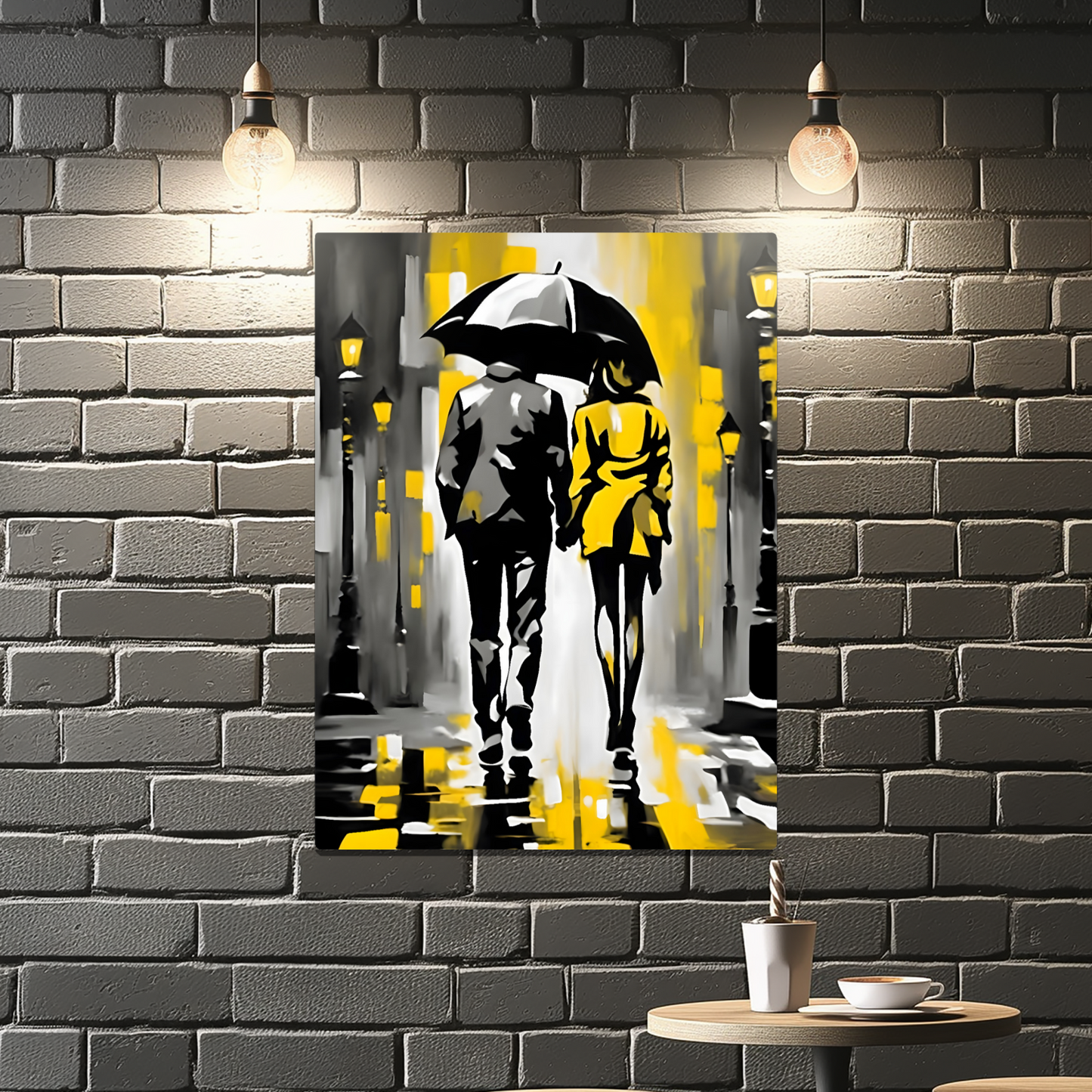 Rainy Night 4, Fusion-Art Print, Printed on Gloss Aluminium To Enhance Colour And Details, Great Gift Ideas, A Gift To Last A Lifetime..