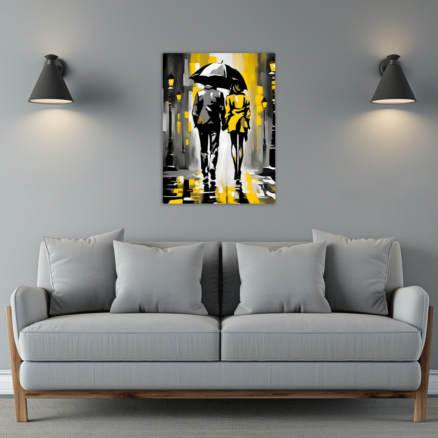 Rainy Night 4, Fusion-Art Print, Printed on Gloss Aluminium To Enhance Colour And Details, Great Gift Ideas, A Gift To Last A Lifetime..