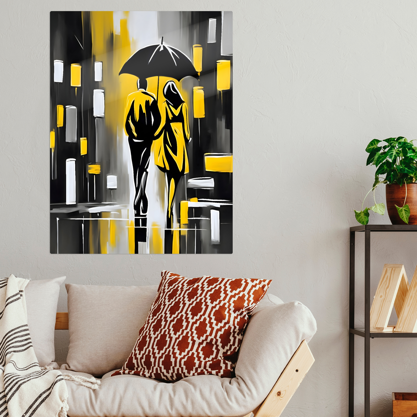 Rainy Night 5, Fusion-Art Print, Printed on Gloss Aluminium To Enhance Colour And Details, Great Gift Ideas, A Gift To Last A Lifetime..