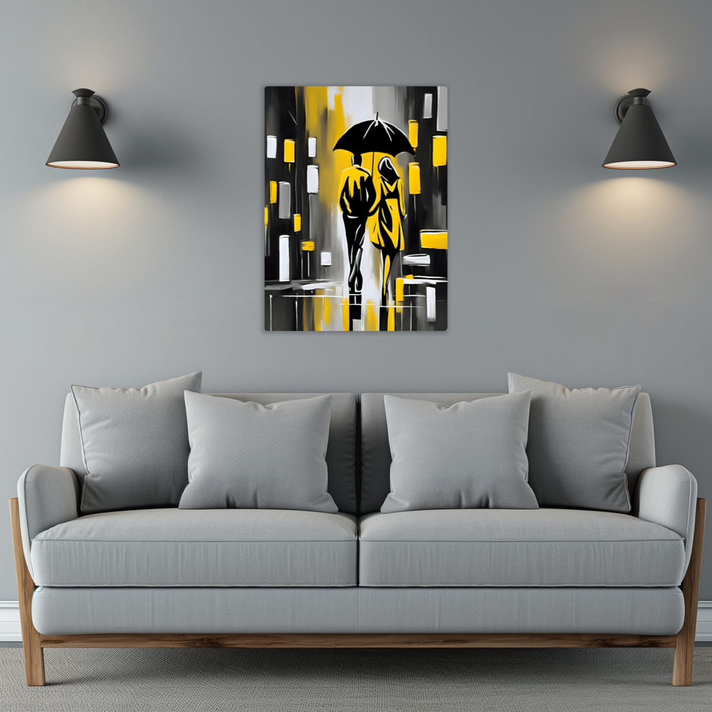 Rainy Night 5, Fusion-Art Print, Printed on Gloss Aluminium To Enhance Colour And Details, Great Gift Ideas, A Gift To Last A Lifetime..