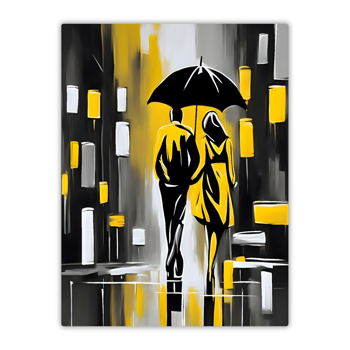 Rainy Night 5, Fusion-Art Print, Printed on Gloss Aluminium To Enhance Colour And Details, Great Gift Ideas, A Gift To Last A Lifetime..