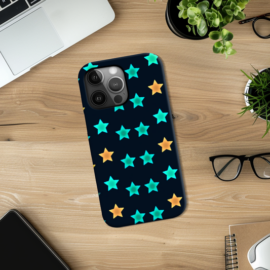 Stars, Slim Phone Case, Full Wrap Technology, Crafted From Premium Polycarbonate, Unique Image...