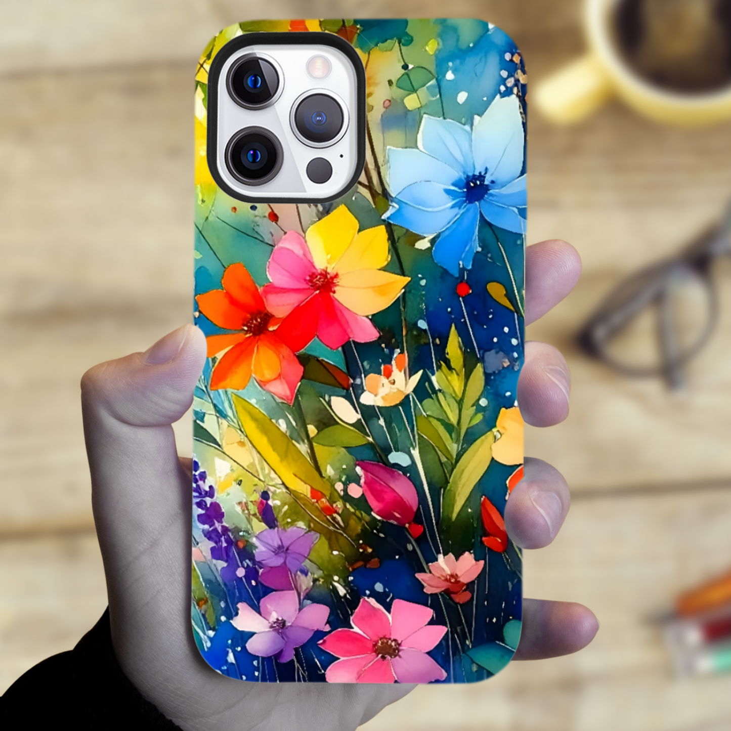 Wildflowers WF4, Tough Phone Case, Full Wrap Technology, Crafted From Premium Polycarbonate, Unique Image...