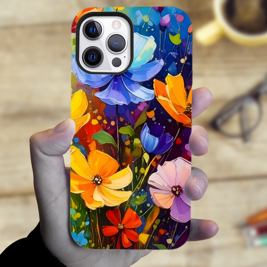 Wildflower WF3, Magsafe Tough iPhone Case, Full Wrap Technology, Crafted From Premium Polycarbonate, Unique Image...