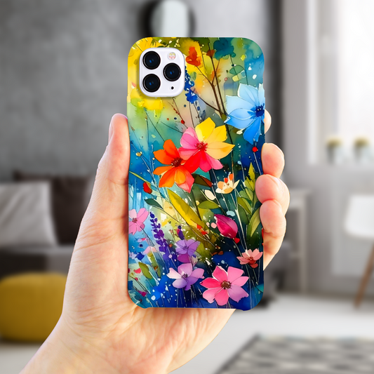Wildflower Print 4, Slim Phone Case, Full Wrap Technology, Crafted From Premium Polycarbonate, Unique Image...