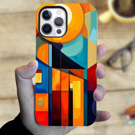 Cubism Style 1, Magsafe Tough iPhone Case, Full Wrap Technology, Crafted From Premium Polycarbonate, Vivid Colours, Unique Image...