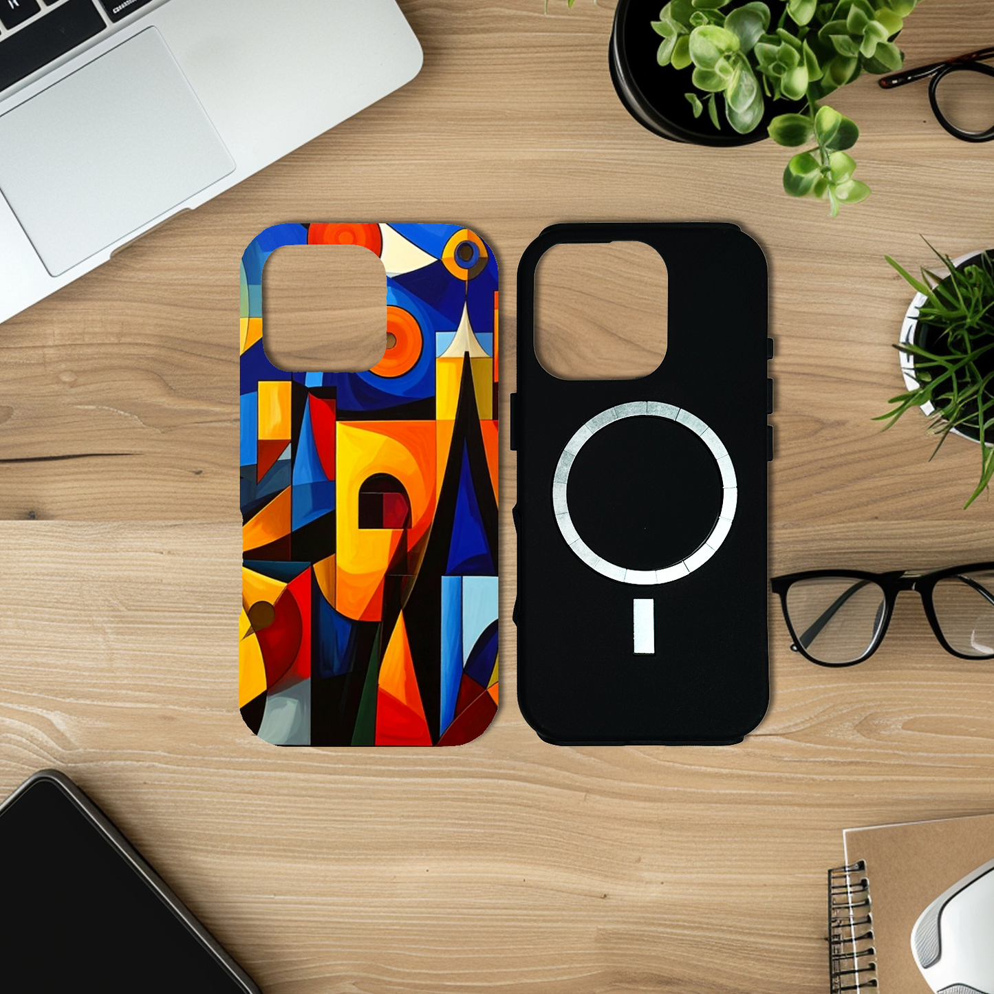 Picasso Style 4, Magsafe Tough iPhone Case, Full Wrap Technology, Crafted From Premium Polycarbonate, Vivid Colours, Unique Image...