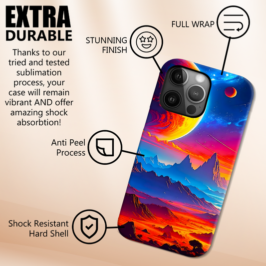 LunaScape LS1, Tough Phone Case, Full Wrap Technology, Crafted From Premium Polycarbonate, Unique Image...