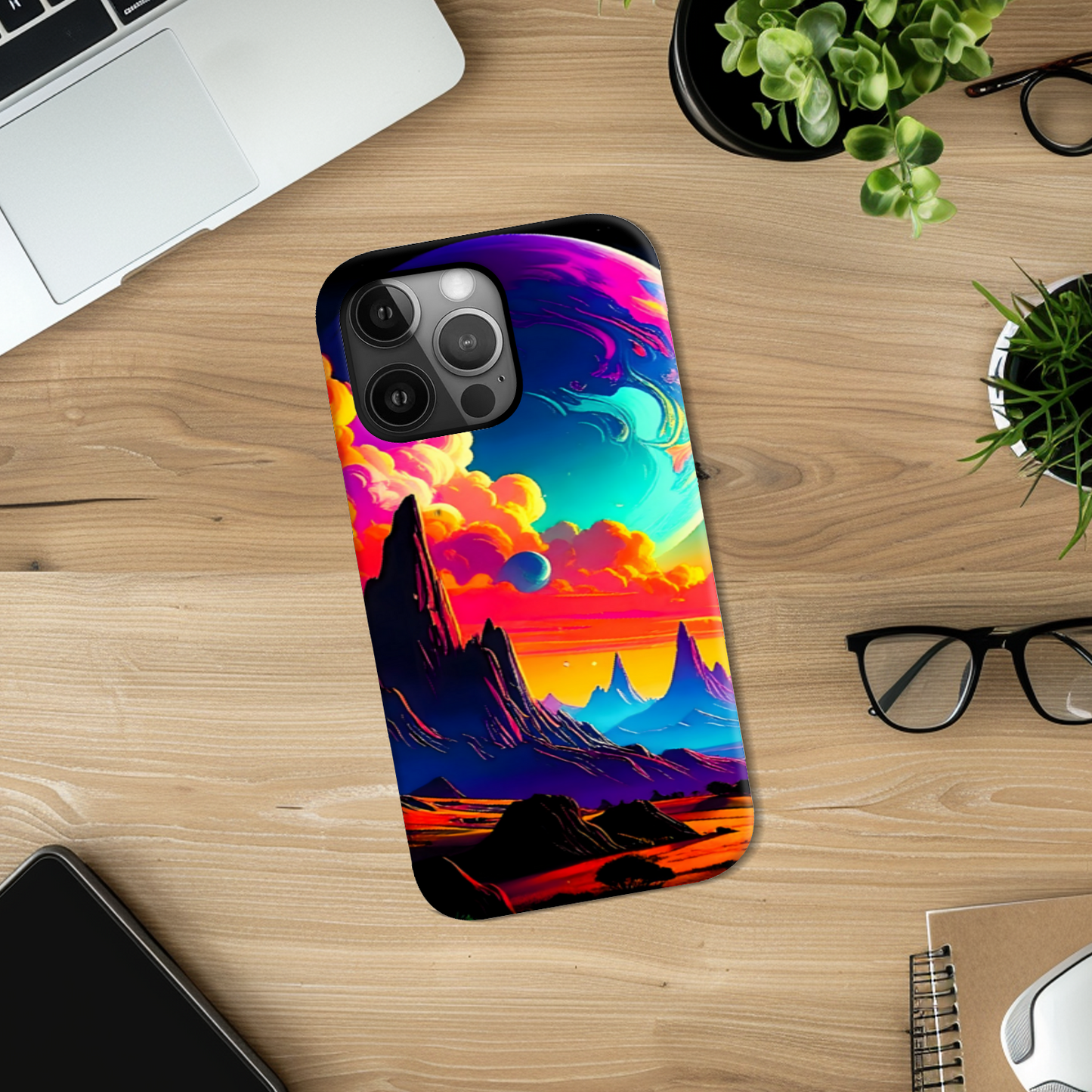 LunaScape LS2, Tough Phone Case, Full Wrap Technology, Crafted From Premium Polycarbonate, Unique Image...