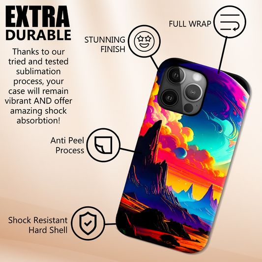 LunaScape LS2, Tough Phone Case, Full Wrap Technology, Crafted From Premium Polycarbonate, Unique Image...