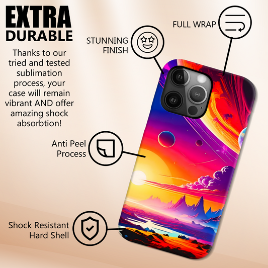 LunaScape LS3, Tough Phone Case, Full Wrap Technology, Crafted From Premium Polycarbonate, Unique Image...