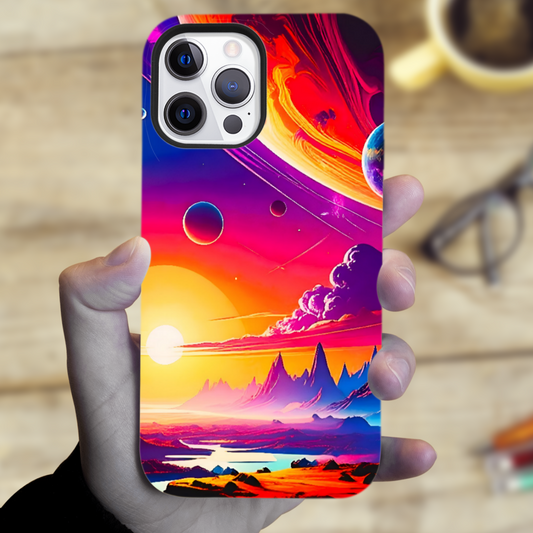 LunaScape LS3, Tough Phone Case, Full Wrap Technology, Crafted From Premium Polycarbonate, Unique Image...