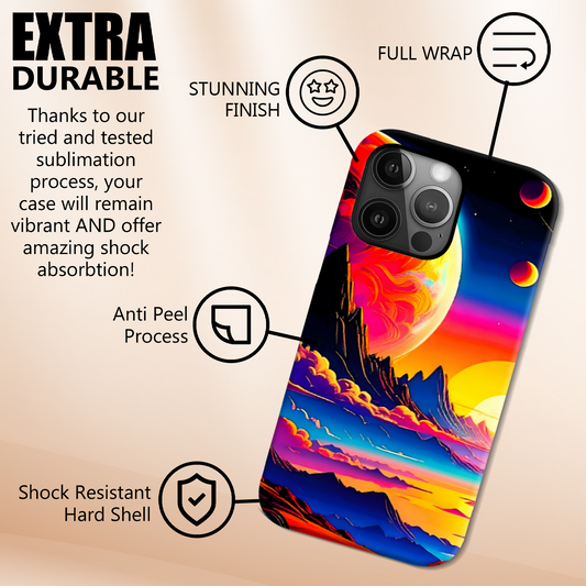 LunaScape LS4, Tough Phone Case, Full Wrap Technology, Crafted From Premium Polycarbonate, Unique Image...