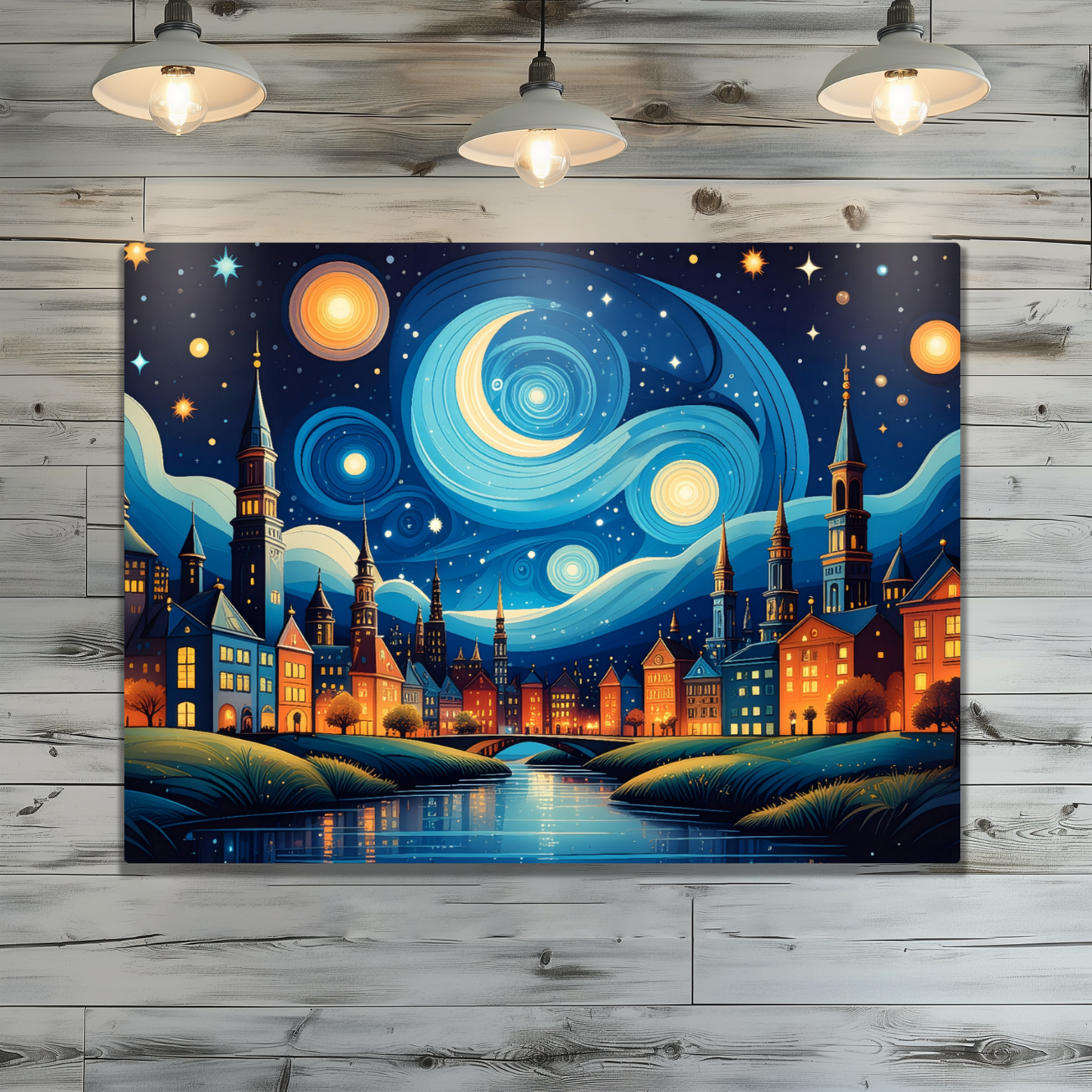 Van Gogh Style 1, Printed On High Gloss Aluminium To Enhance Colour And Detail, Unique Image, Art Is A Gift For A Lifetime...