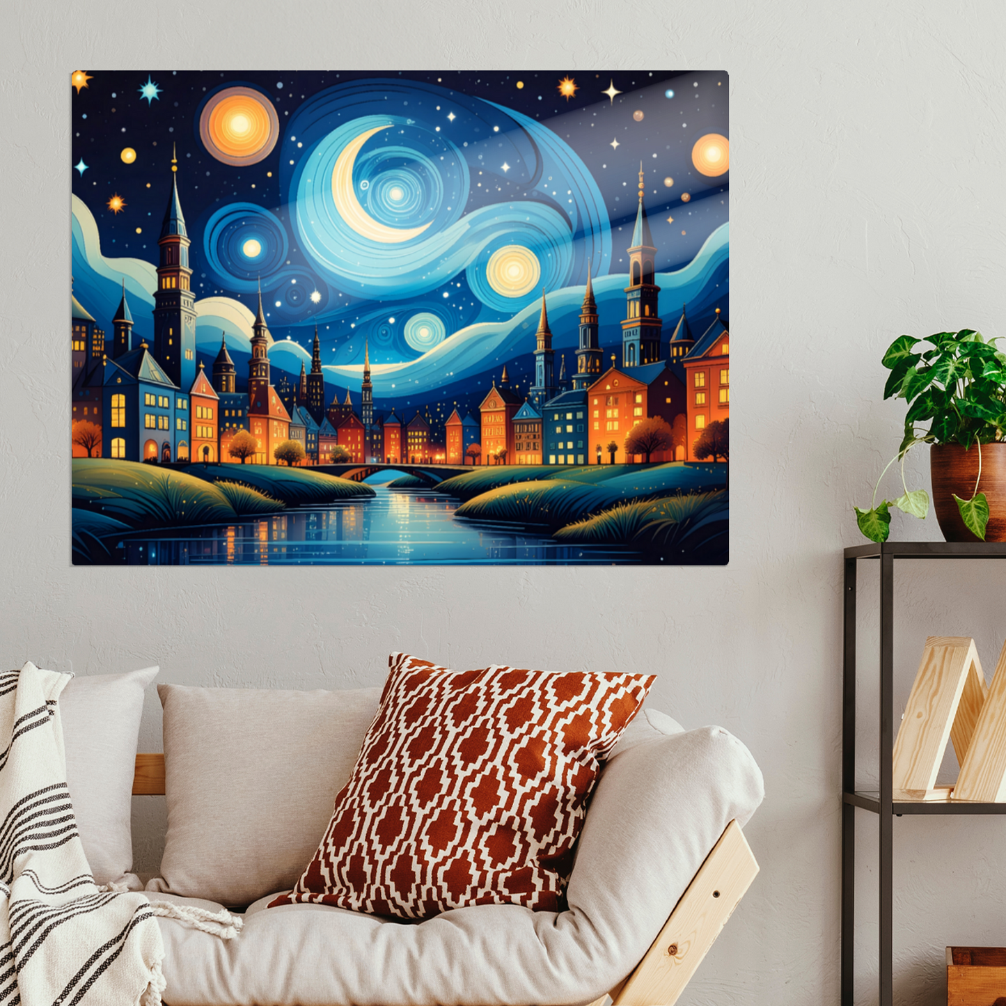 Van Gogh Style 1, Printed On High Gloss Aluminium To Enhance Colour And Detail, Unique Image, Art Is A Gift For A Lifetime...