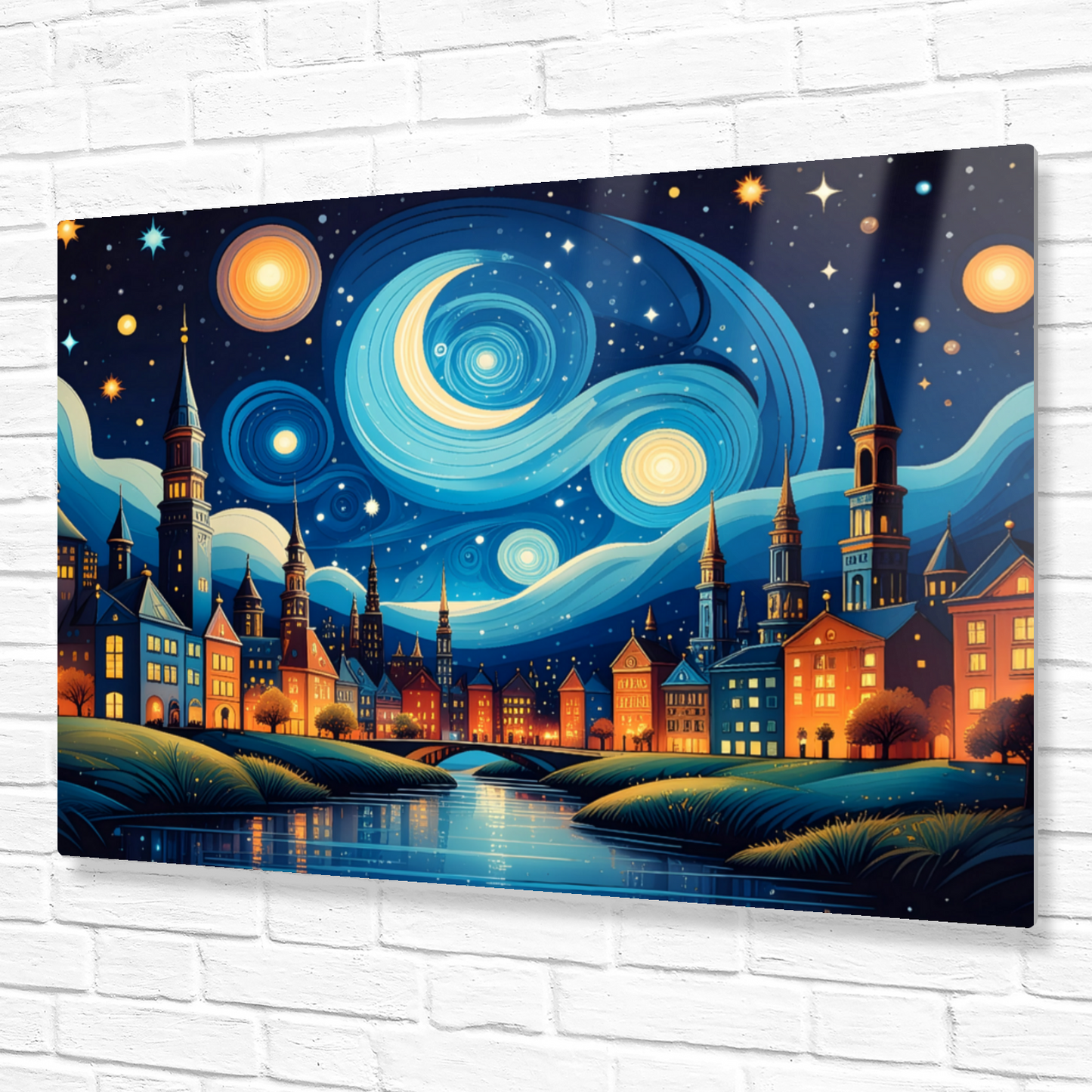 Van Gogh Style 1, Printed On High Gloss Aluminium To Enhance Colour And Detail, Unique Image, Art Is A Gift For A Lifetime...