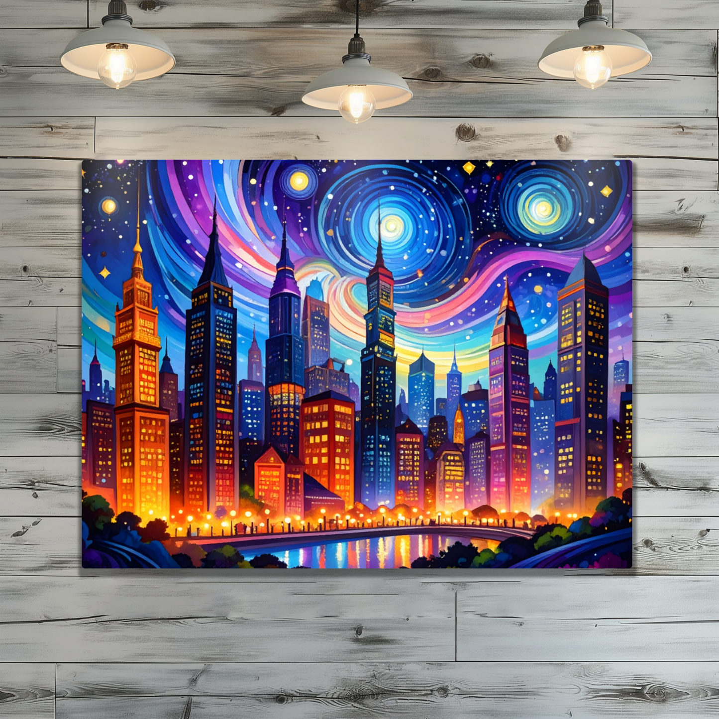 Van Gogh Style 2, Printed On High Gloss Aluminium To Enhance Colour And Detail, Unique Image, Art Is A Gift For A Lifetime...