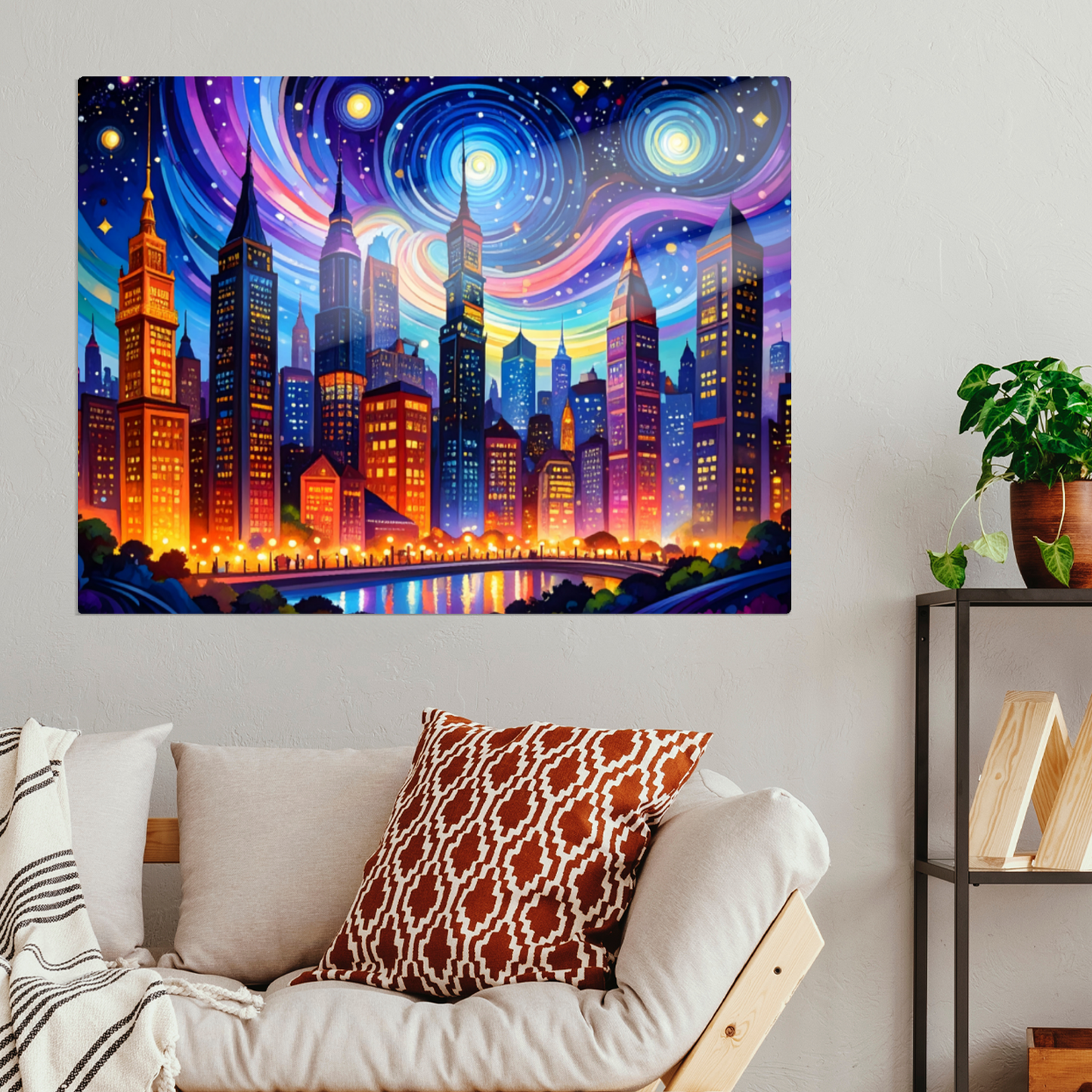 Van Gogh Style 2, Printed On High Gloss Aluminium To Enhance Colour And Detail, Unique Image, Art Is A Gift For A Lifetime...