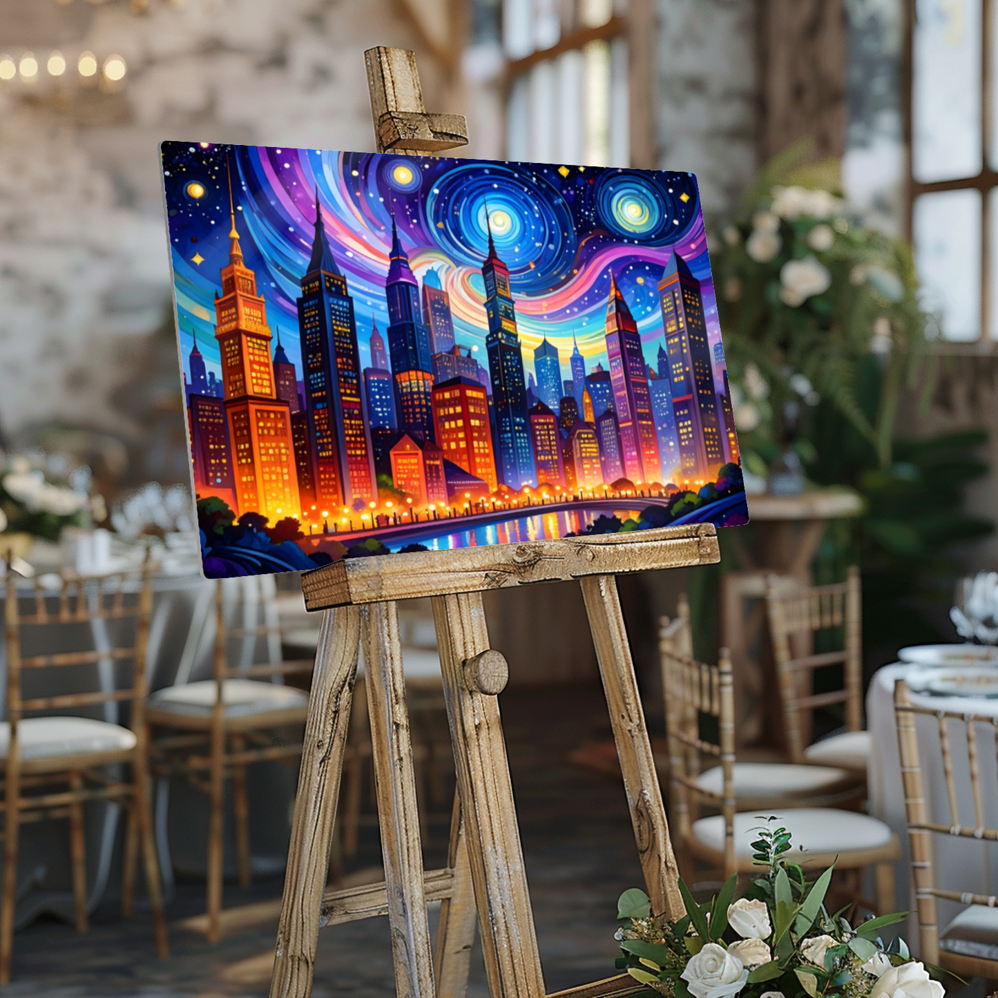 Van Gogh Style 2, Printed On High Gloss Aluminium To Enhance Colour And Detail, Unique Image, Art Is A Gift For A Lifetime...