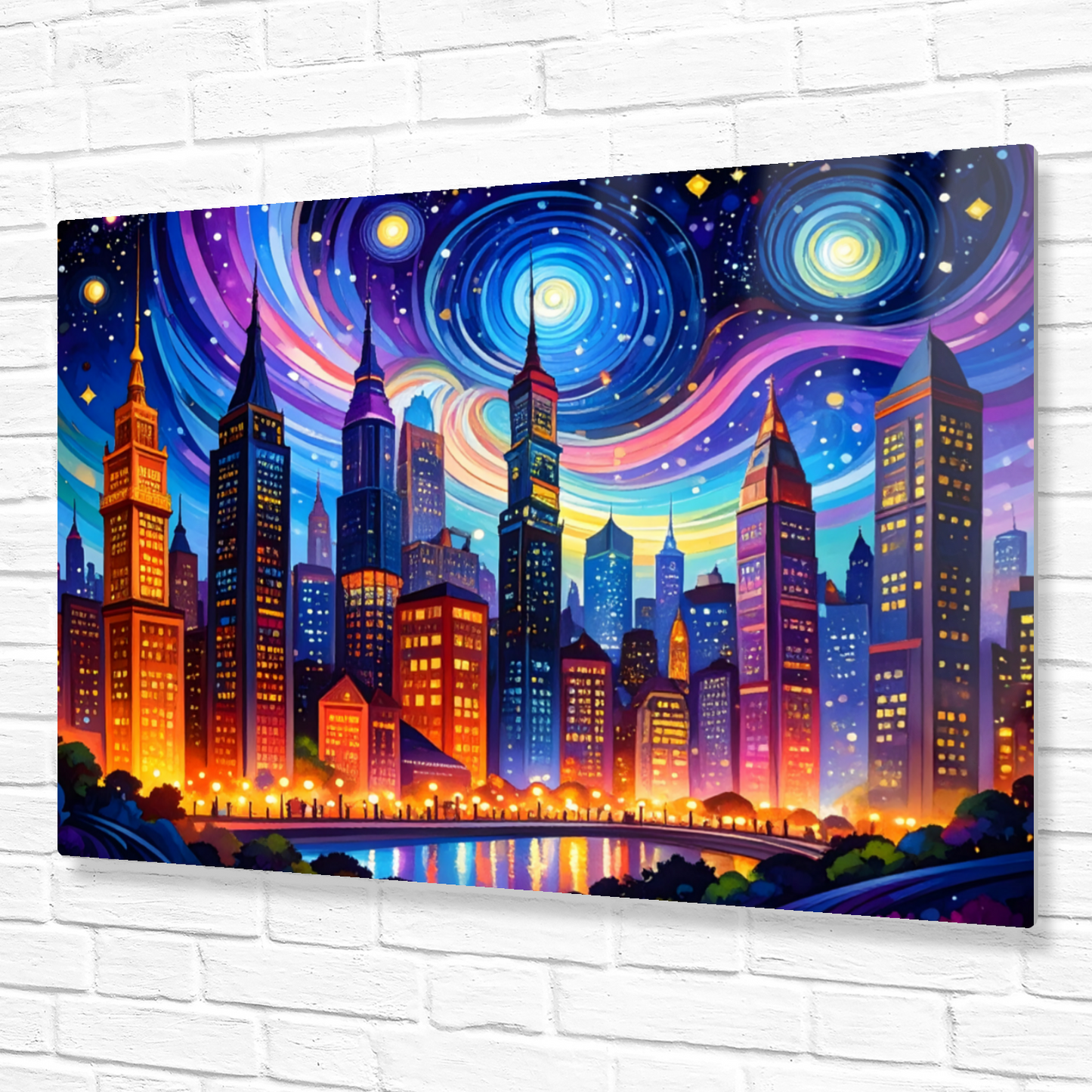 Van Gogh Style 2, Printed On High Gloss Aluminium To Enhance Colour And Detail, Unique Image, Art Is A Gift For A Lifetime...