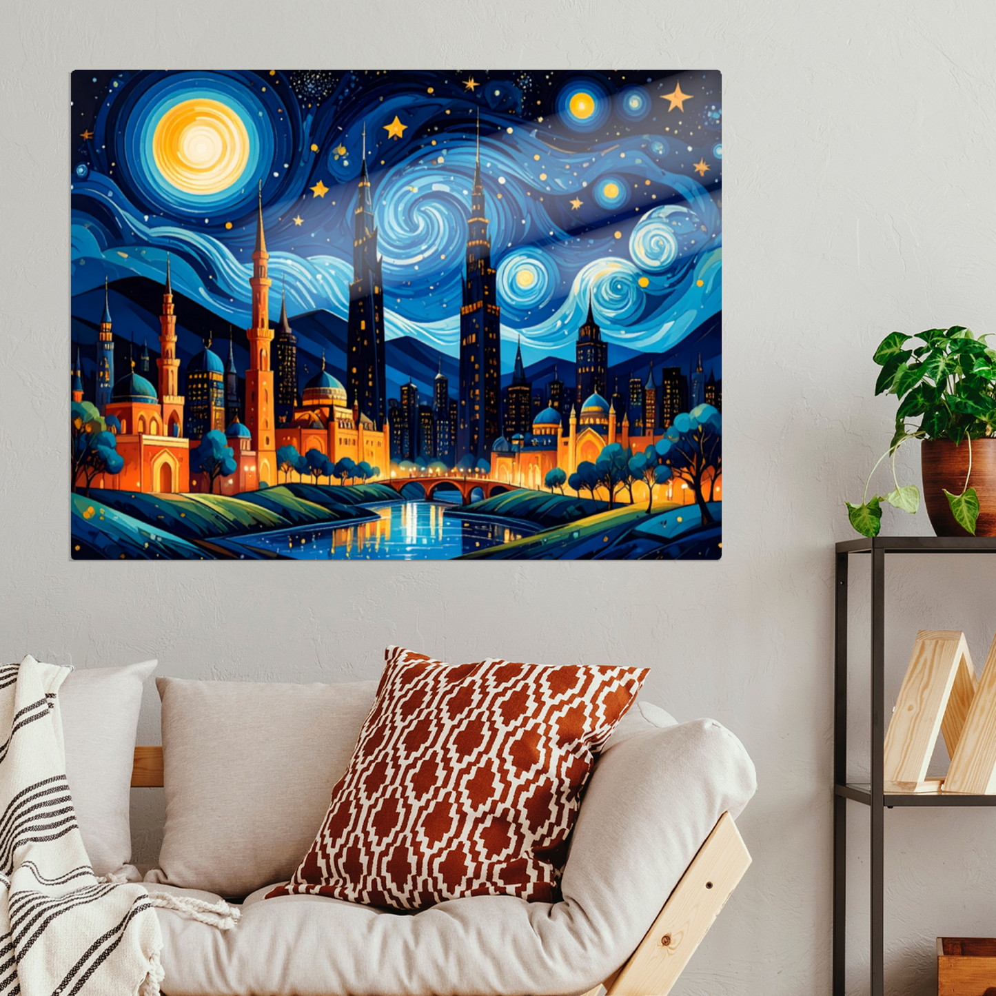 Van Gogh Style 4, Printed On High Gloss Aluminium To Enhance Colour And Detail, Unique Image, Art Is A Gift For A Lifetime...