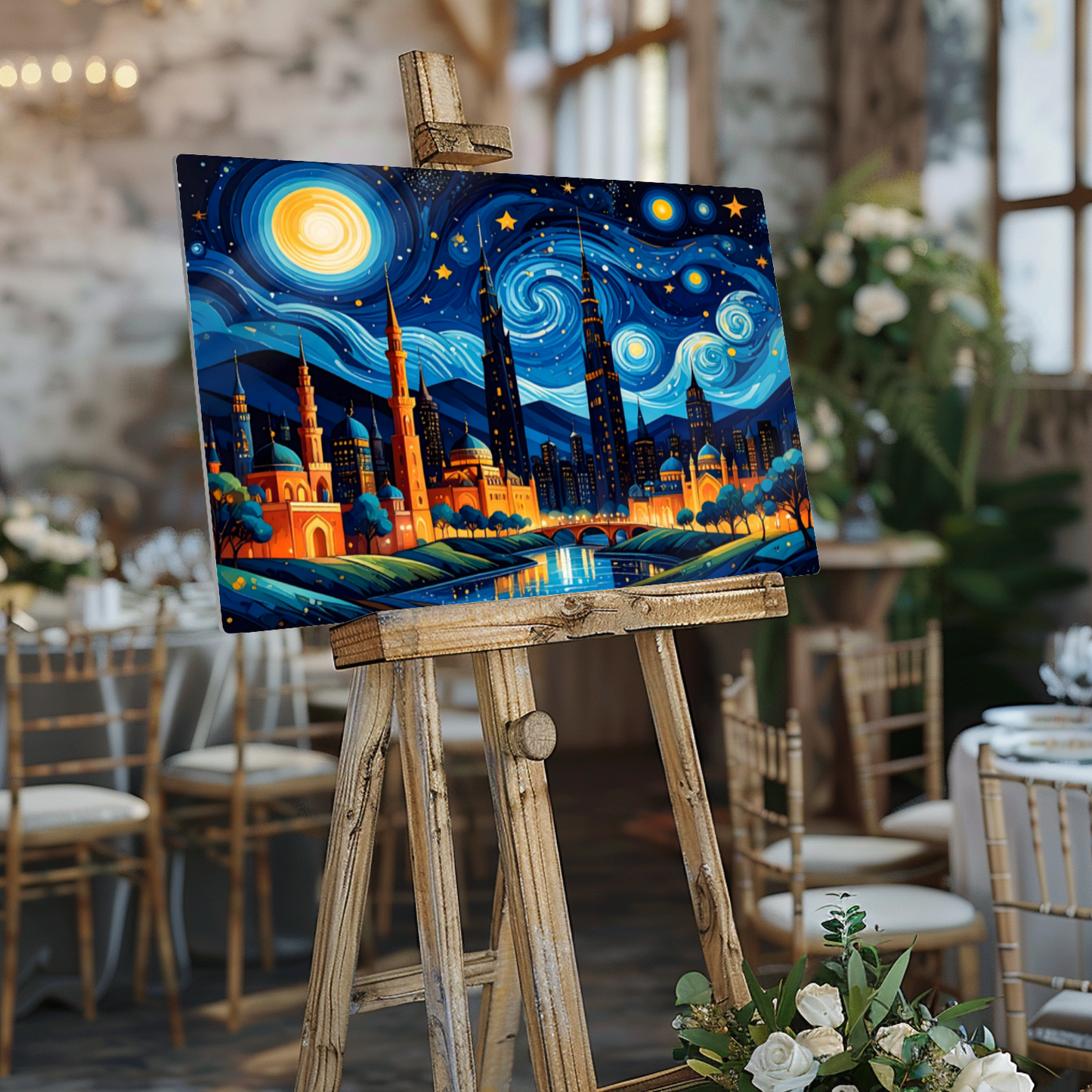 Van Gogh Style 4, Printed On High Gloss Aluminium To Enhance Colour And Detail, Unique Image, Art Is A Gift For A Lifetime...