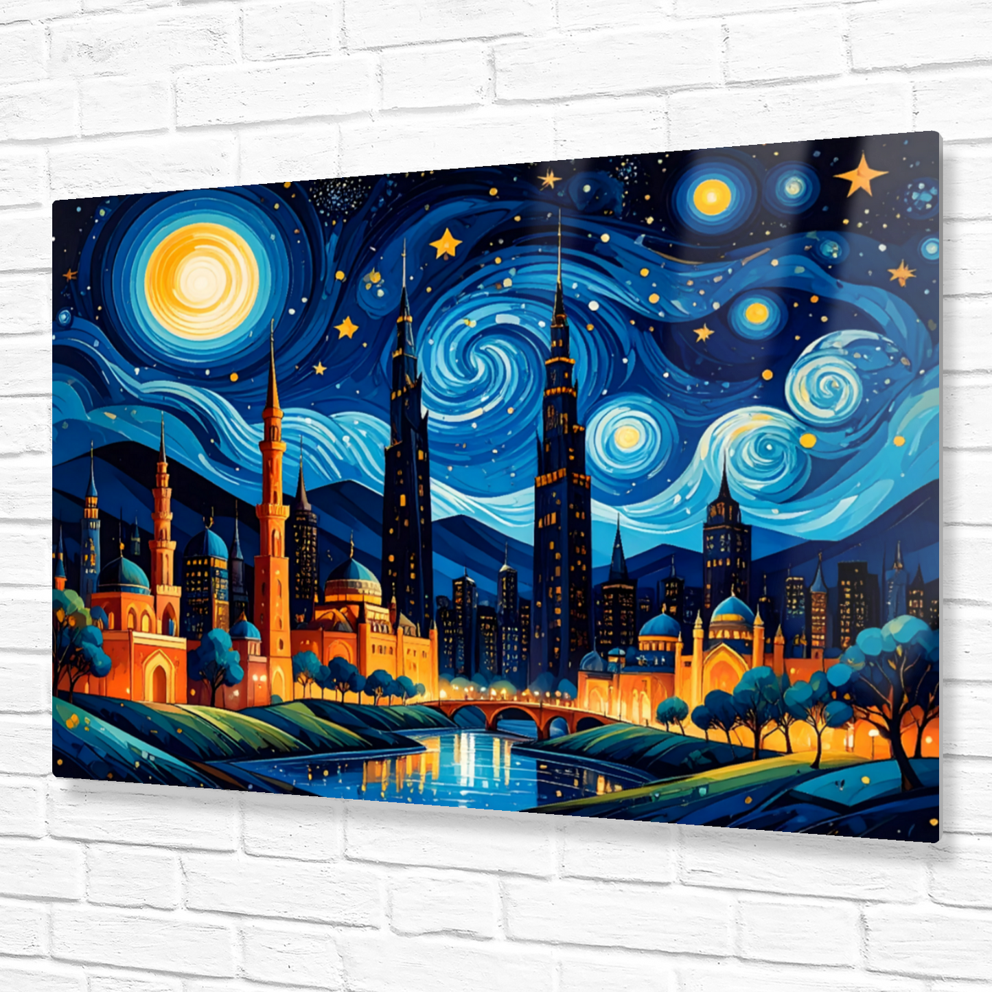 Van Gogh Style 4, Printed On High Gloss Aluminium To Enhance Colour And Detail, Unique Image, Art Is A Gift For A Lifetime...
