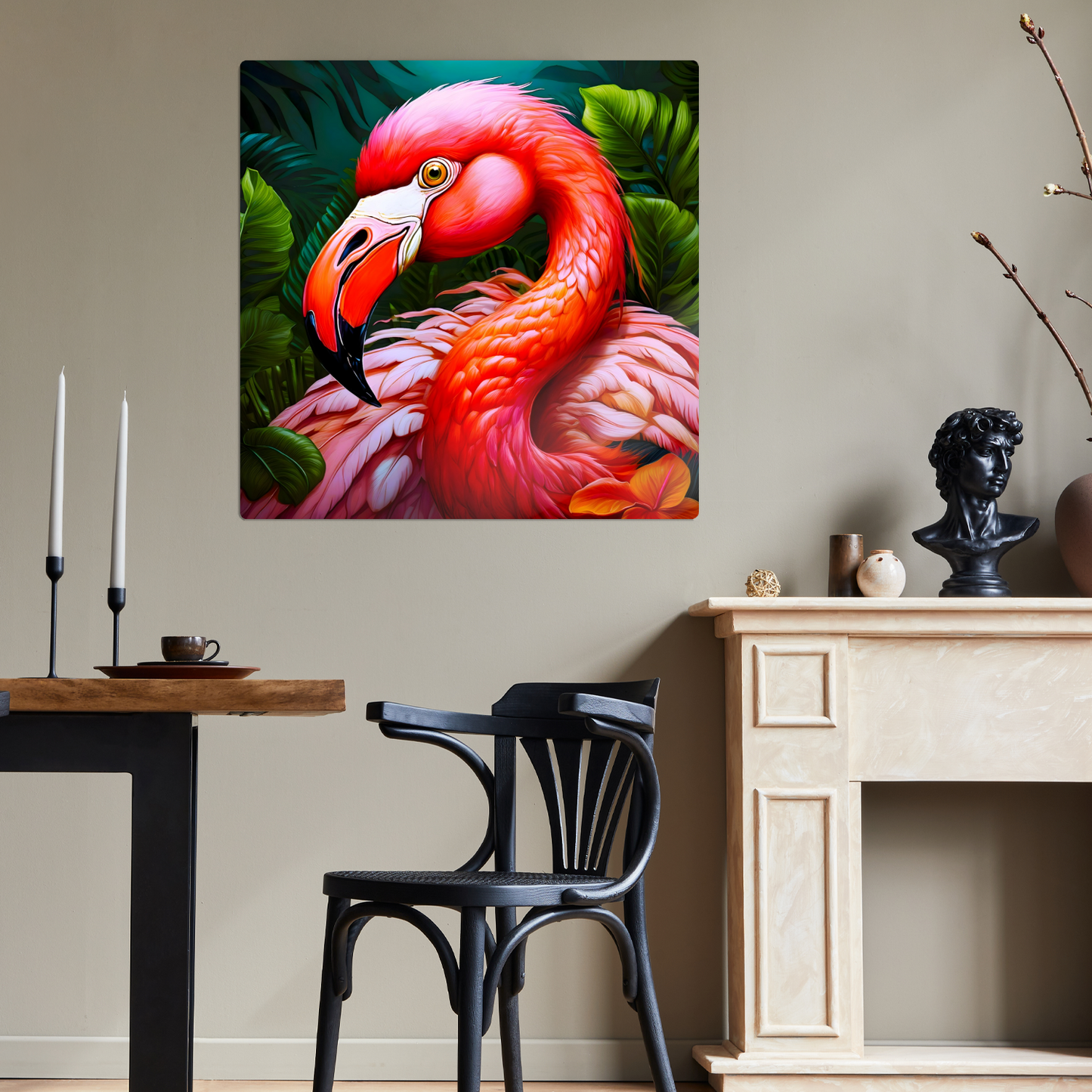 Flamingo 2, Printed On High Gloss Aluminium To Enhance Colour And Detail, Unique Image, Art Is A Gift For A Lifetime...