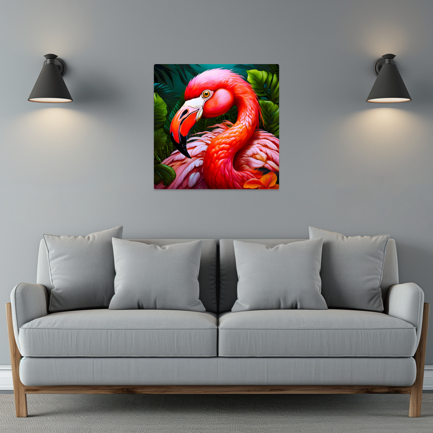 Flamingo 2, Printed On High Gloss Aluminium To Enhance Colour And Detail, Unique Image, Art Is A Gift For A Lifetime...