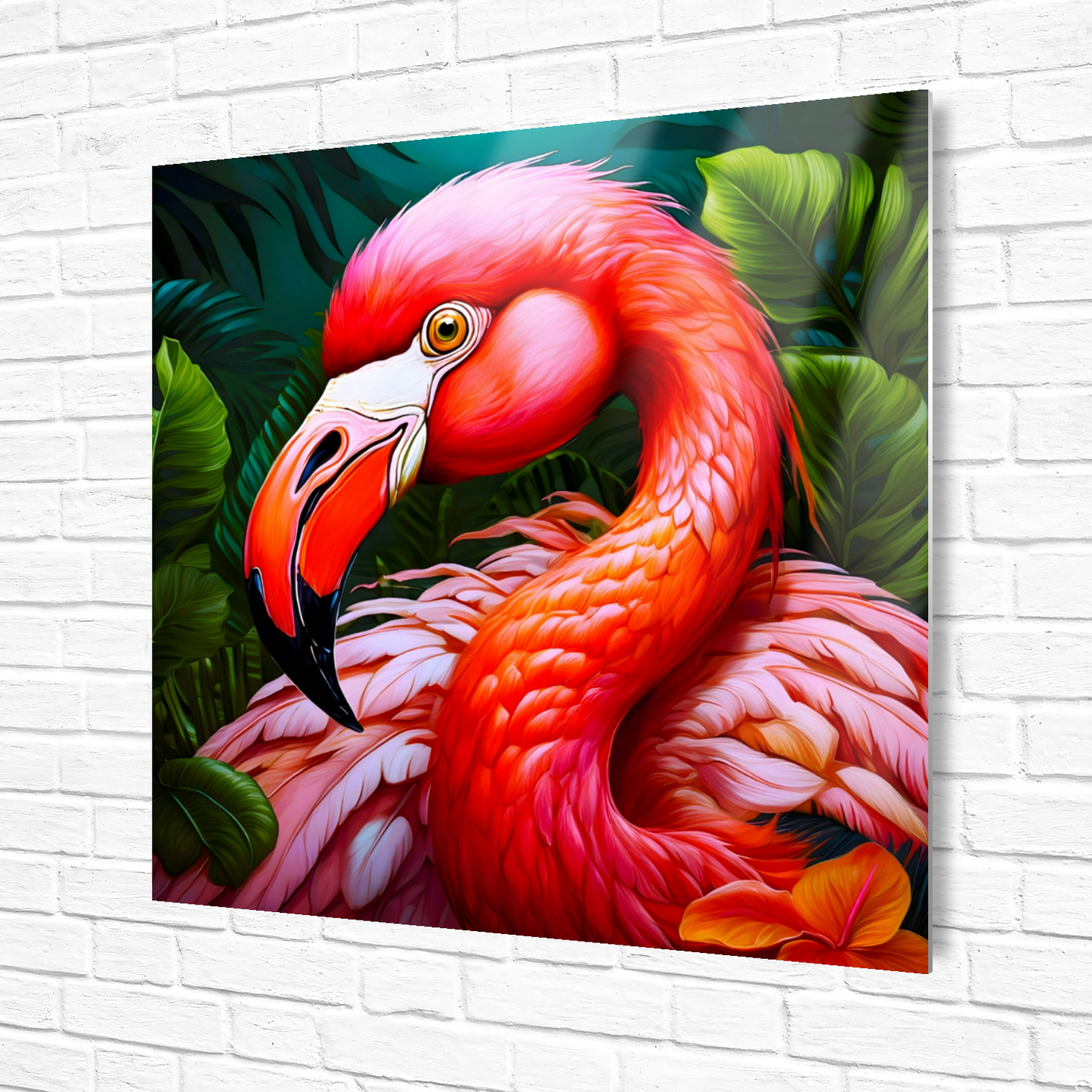 Flamingo 2, Printed On High Gloss Aluminium To Enhance Colour And Detail, Unique Image, Art Is A Gift For A Lifetime...