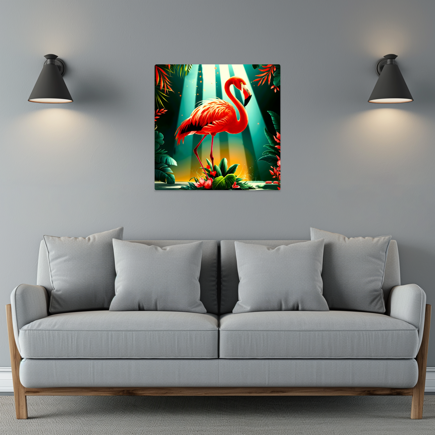 Flamingo 3, Printed On High Gloss Aluminium To Enhance Colour And Detail, Unique Image, Art Is A Gift For A Lifetime...