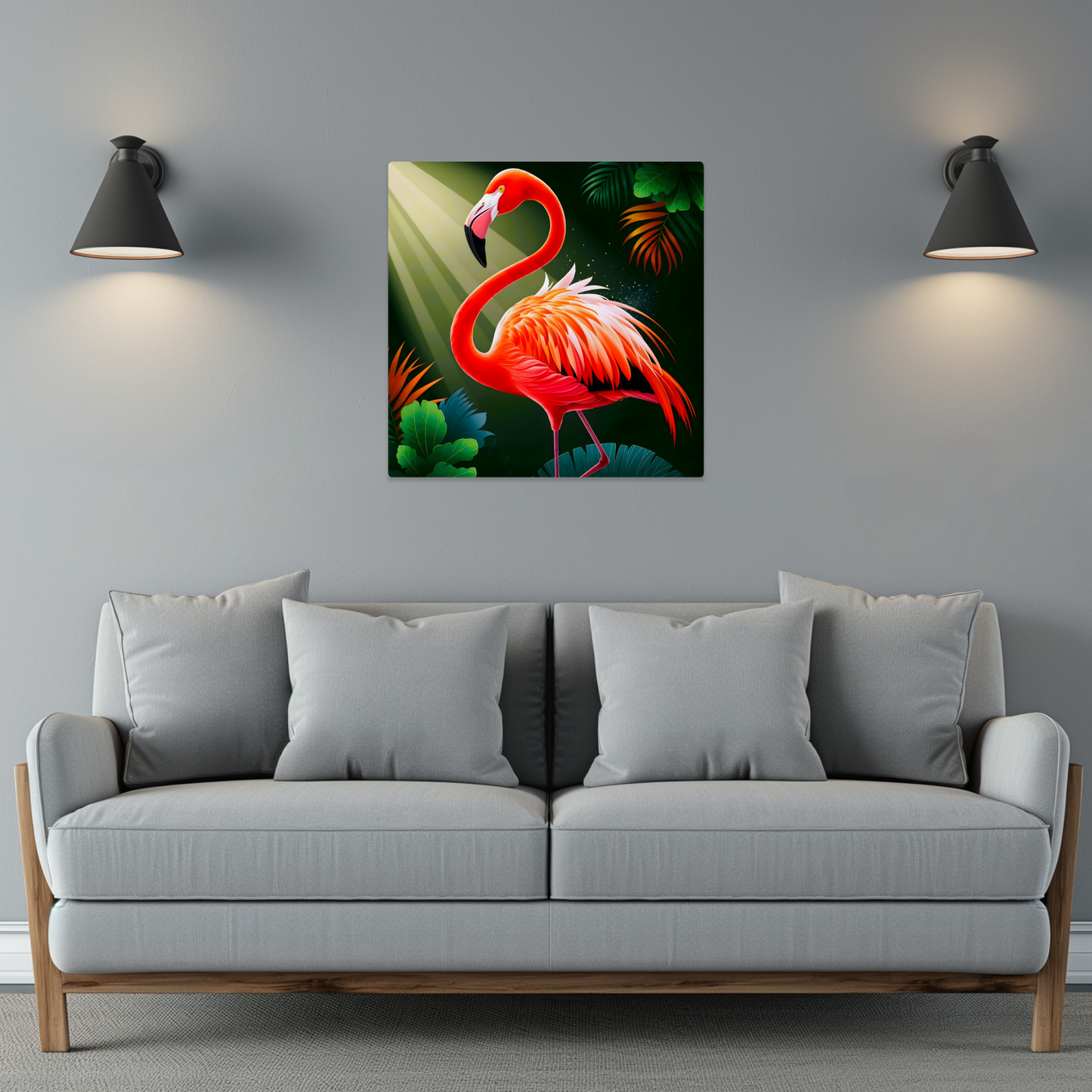 Flamingo 4, Printed On High Gloss Aluminium To Enhance Colour And Detail, Unique Image, Art Is A Gift For A Lifetime...