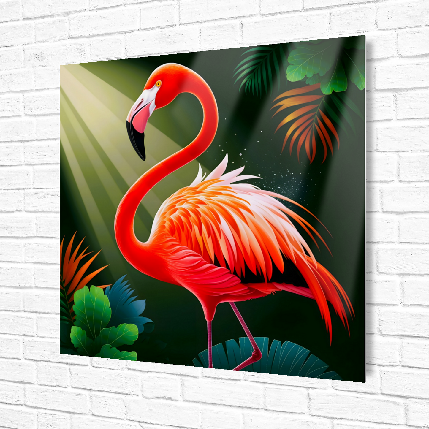 Flamingo 4, Printed On High Gloss Aluminium To Enhance Colour And Detail, Unique Image, Art Is A Gift For A Lifetime...