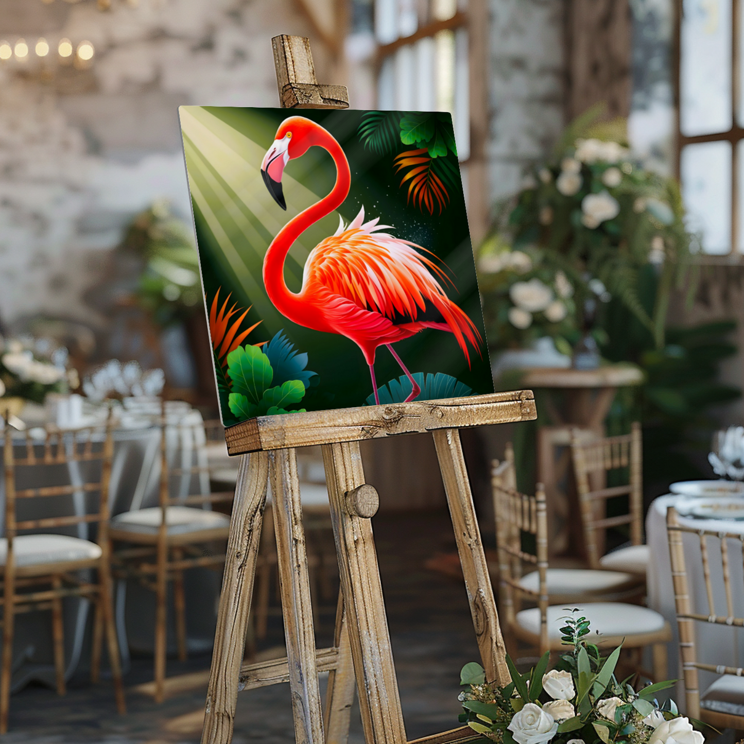 Flamingo 4, Printed On High Gloss Aluminium To Enhance Colour And Detail, Unique Image, Art Is A Gift For A Lifetime...