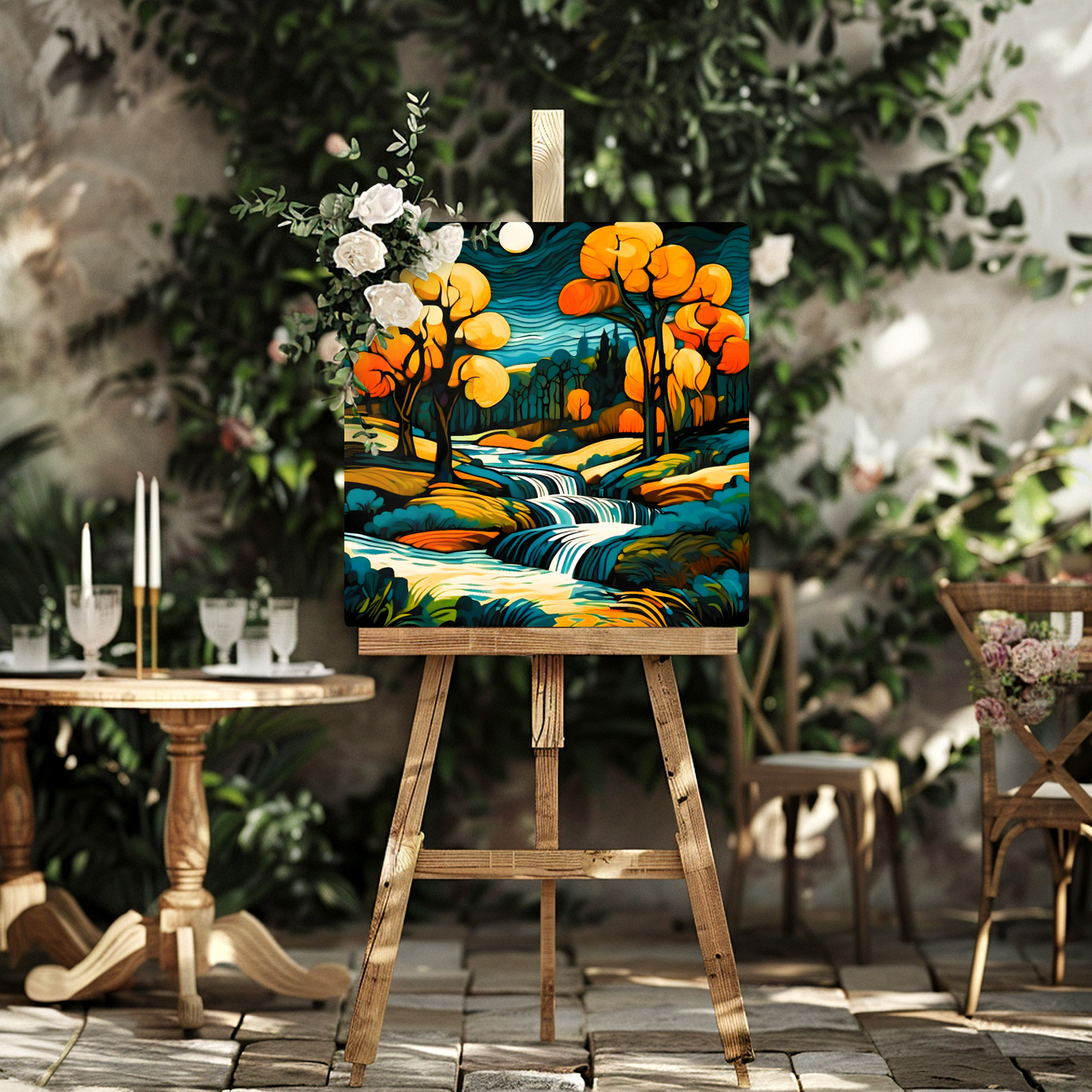 Downstream Forest 1, Printed On High Gloss Aluminium To Enhance Colour And Detail, Unique Image, Art Is A Gift For A Lifetime...