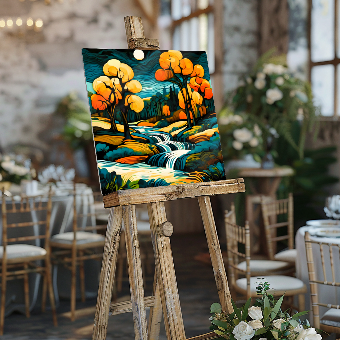 Downstream Forest 1, Printed On High Gloss Aluminium To Enhance Colour And Detail, Unique Image, Art Is A Gift For A Lifetime...