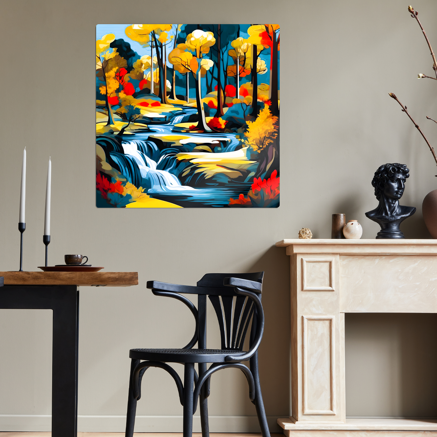 Downstream Forest 2, Printed On High Gloss Aluminium To Enhance Colour And Detail, Unique Image, Art Is A Gift For A Lifetime...