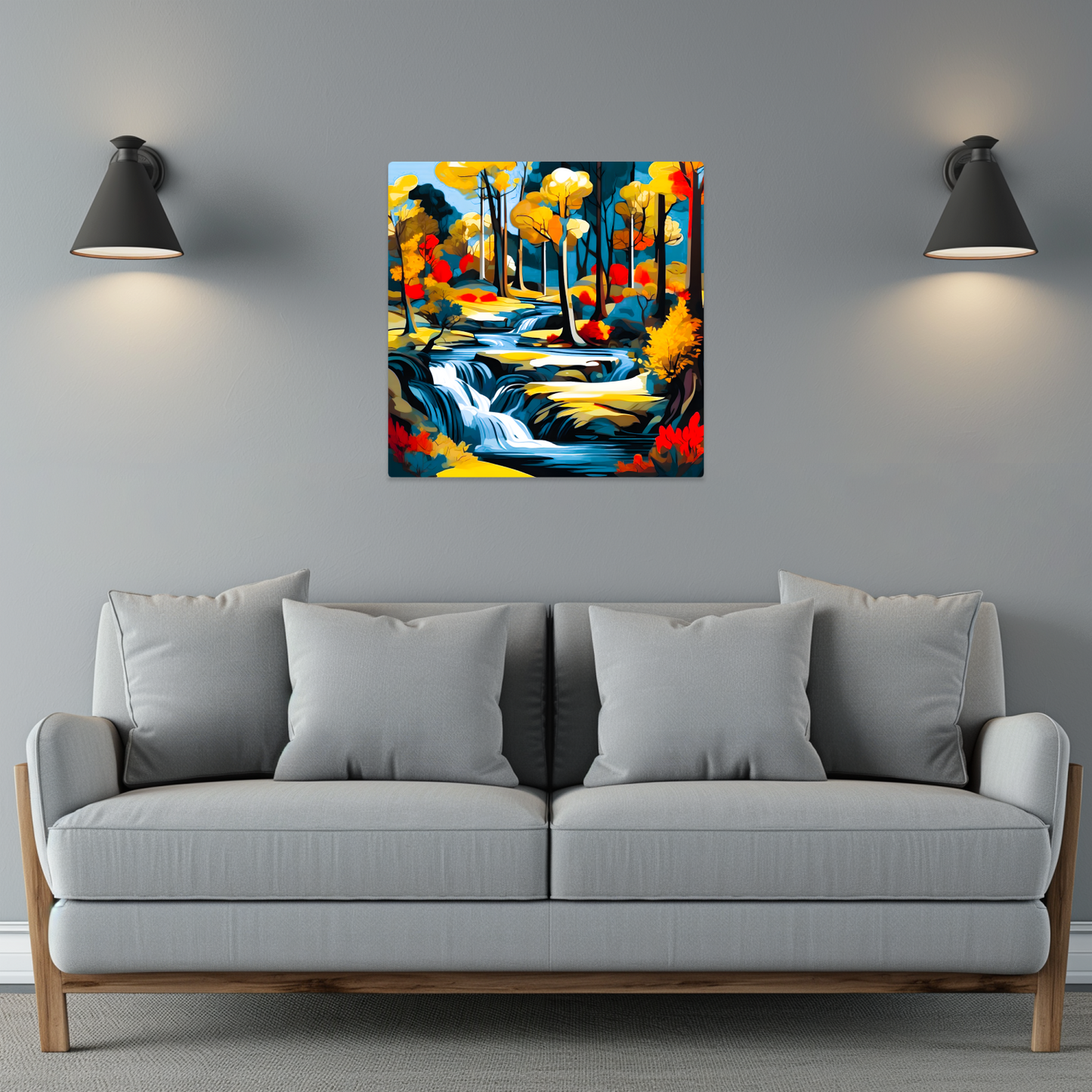 Downstream Forest 2, Printed On High Gloss Aluminium To Enhance Colour And Detail, Unique Image, Art Is A Gift For A Lifetime...