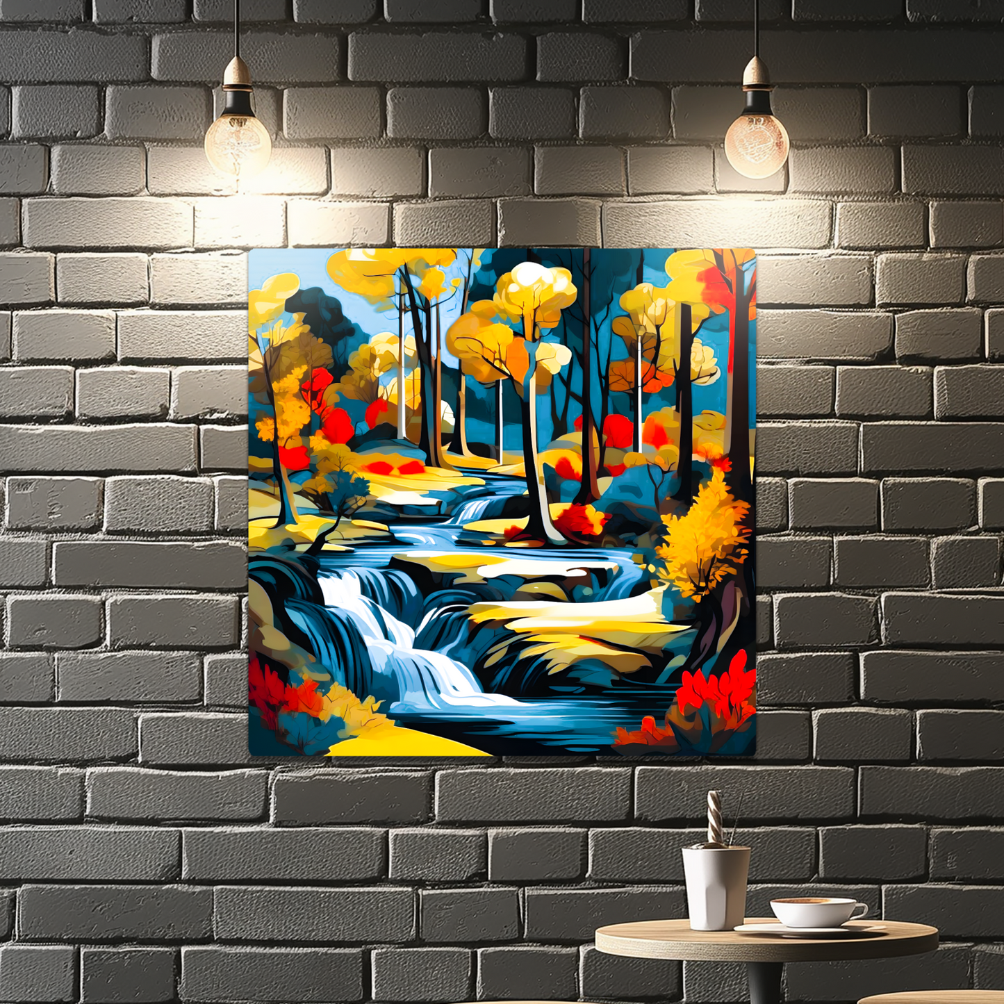 Downstream Forest 2, Printed On High Gloss Aluminium To Enhance Colour And Detail, Unique Image, Art Is A Gift For A Lifetime...