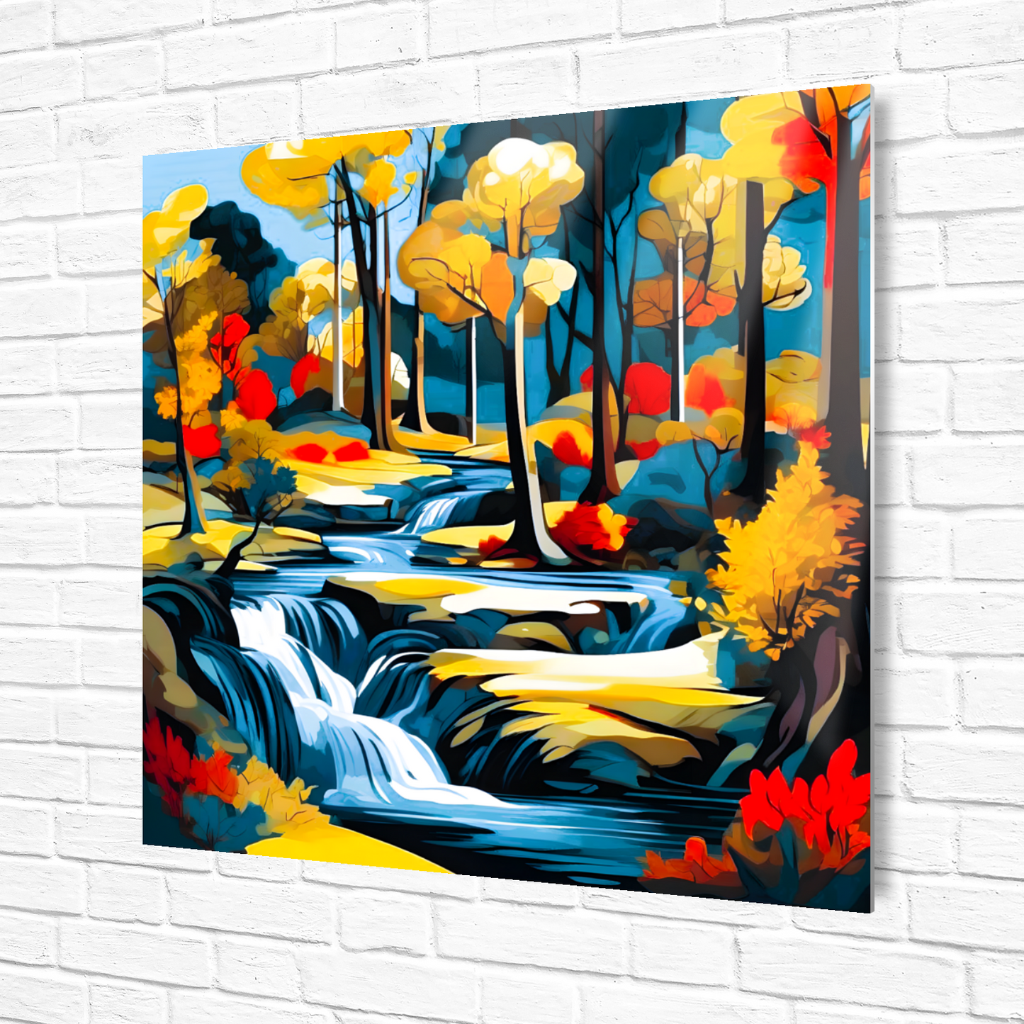 Downstream Forest 2, Printed On High Gloss Aluminium To Enhance Colour And Detail, Unique Image, Art Is A Gift For A Lifetime...