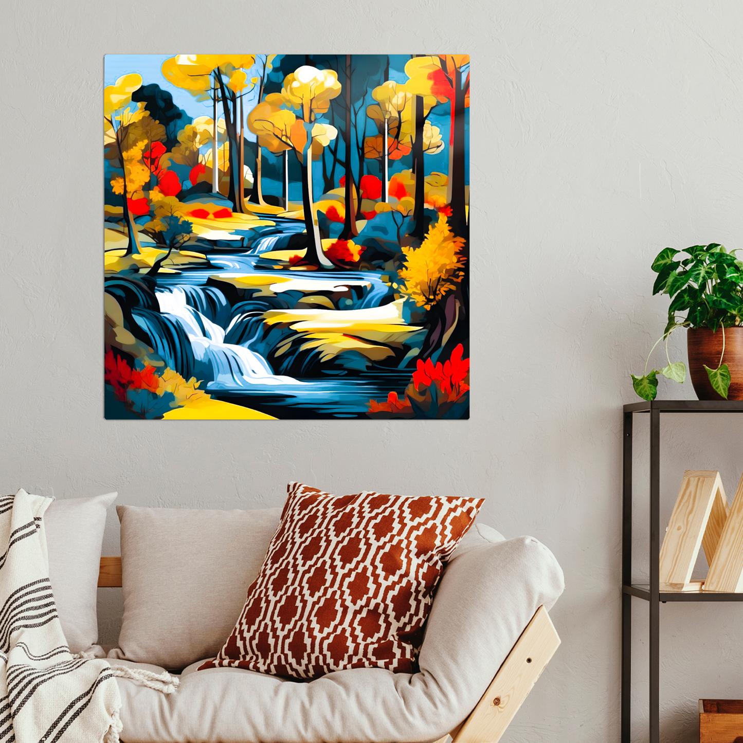Downstream Forest 2, Printed On High Gloss Aluminium To Enhance Colour And Detail, Unique Image, Art Is A Gift For A Lifetime...