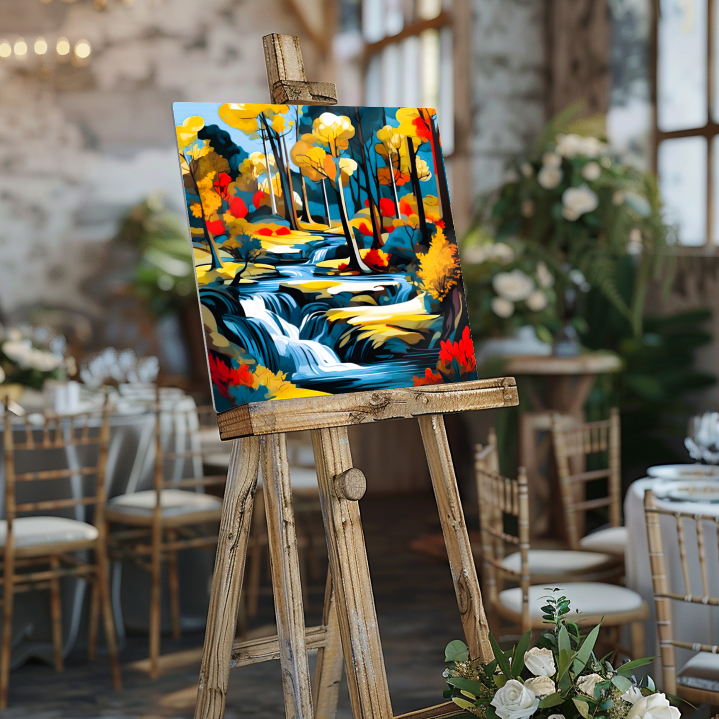 Downstream Forest 2, Printed On High Gloss Aluminium To Enhance Colour And Detail, Unique Image, Art Is A Gift For A Lifetime...