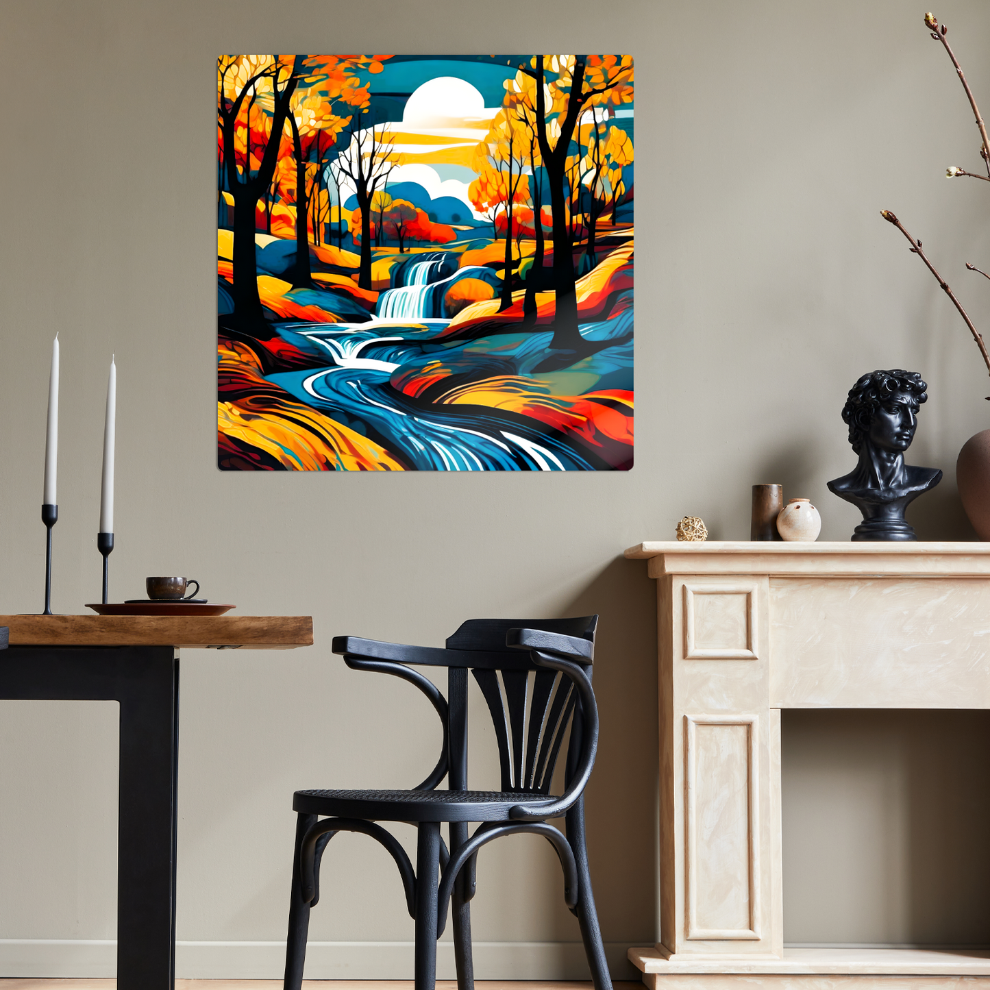Downstream Forest 3, Printed On High Gloss Aluminium To Enhance Colour And Detail, Unique Image, Art Is A Gift For A Lifetime...