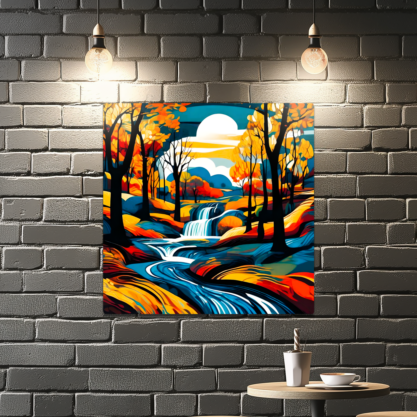 Downstream Forest 3, Printed On High Gloss Aluminium To Enhance Colour And Detail, Unique Image, Art Is A Gift For A Lifetime...