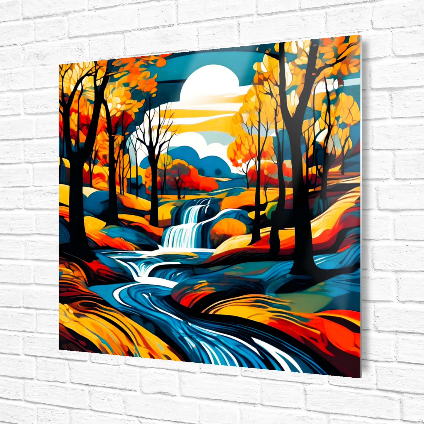 Downstream Forest 3, Printed On High Gloss Aluminium To Enhance Colour And Detail, Unique Image, Art Is A Gift For A Lifetime...