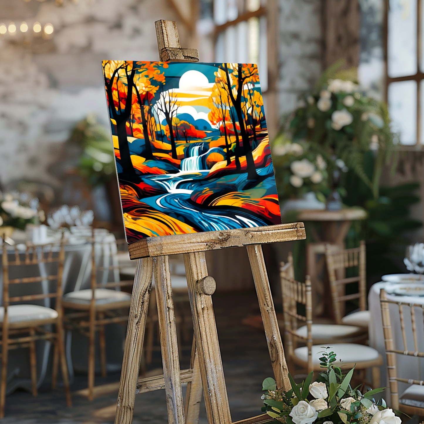 Downstream Forest 3, Printed On High Gloss Aluminium To Enhance Colour And Detail, Unique Image, Art Is A Gift For A Lifetime...